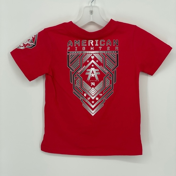 AMERICAN FIGHTER Toddler 5T Red Short Sleeve T-Shirt (31) - Picture 5 of 5